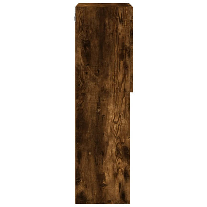 Mobile TV con Luci LED Rovere Fumo 40,5x30x102 cm | homemem39