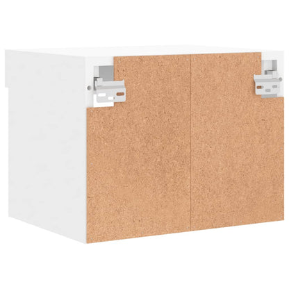 Comodino con Luci LED a Parete Bianco - homemem39