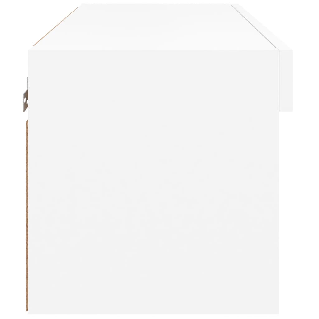 Mobile Porta TV con Luci LED Bianco 60x30x30 cm - homemem39