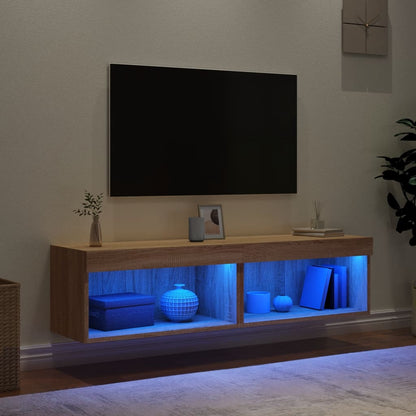 Mobili TV con Luci LED 2pz