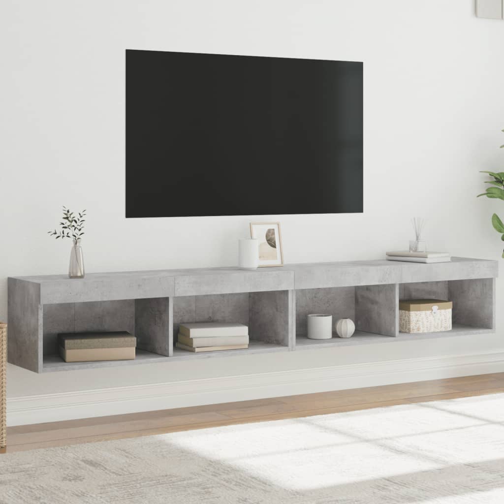 Mobili TV con Luci LED 2pz
