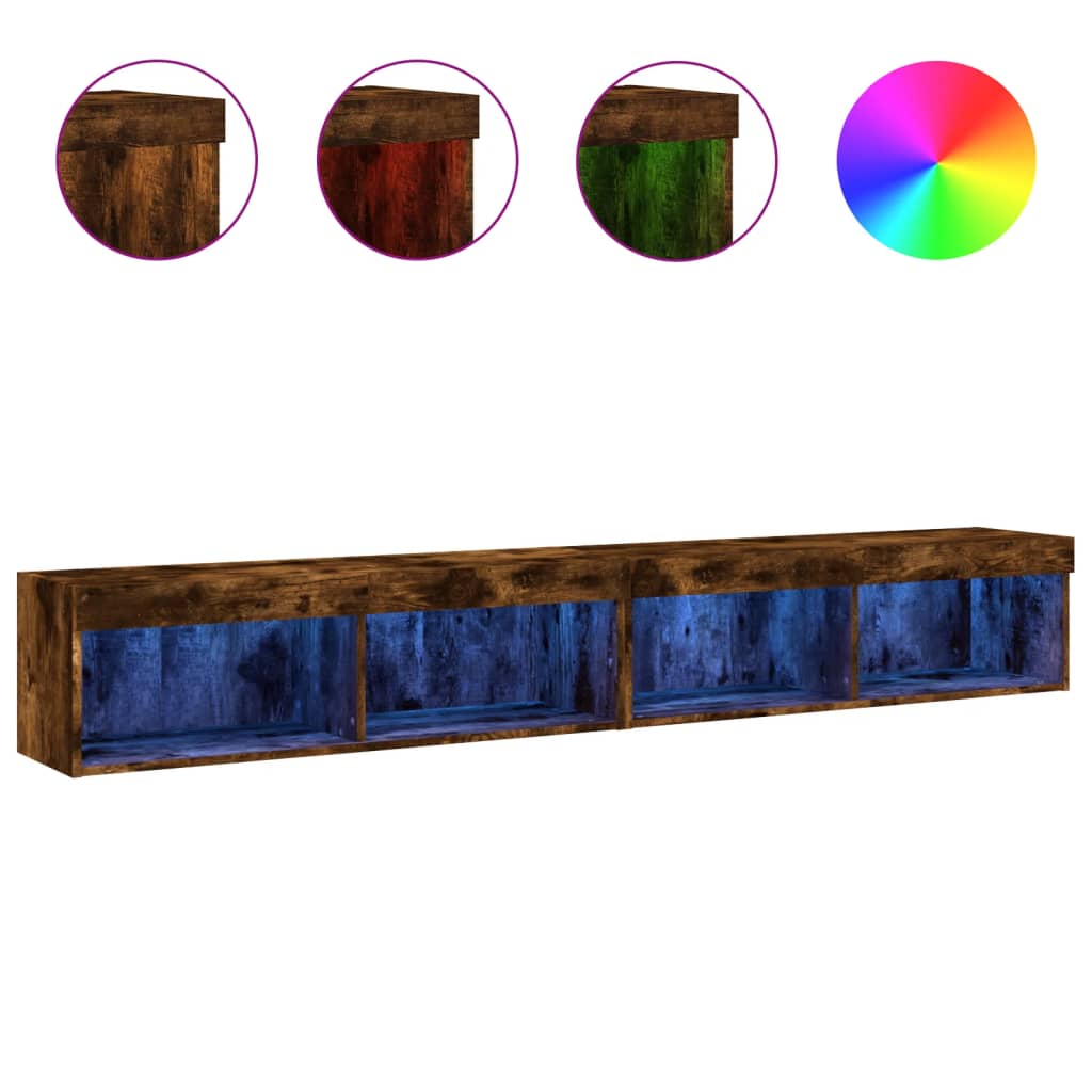 Mobili Porta TV con Luci LED 2 pz