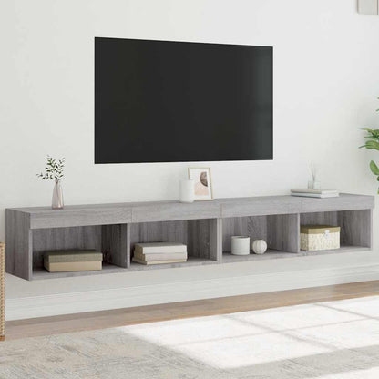 Mobili TV con Luci LED 2pz