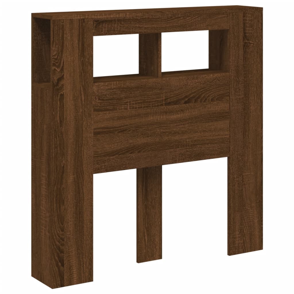 Testiera LED Rovere Marrone 100x18,5x103,5 cm Legno Multistrato - homemem39