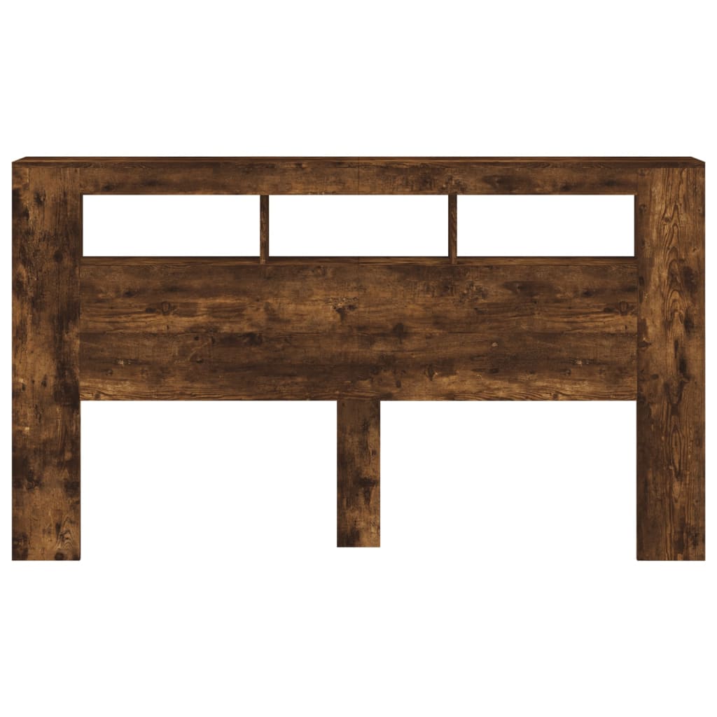 Testiera LED Rovere Fumo 180x18,5x103,5 cm Legno Multistrato - homemem39