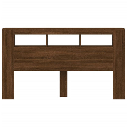 Testiera LED Rovere Marrone 180x18,5x103,5 cm Legno Multistrato - homemem39