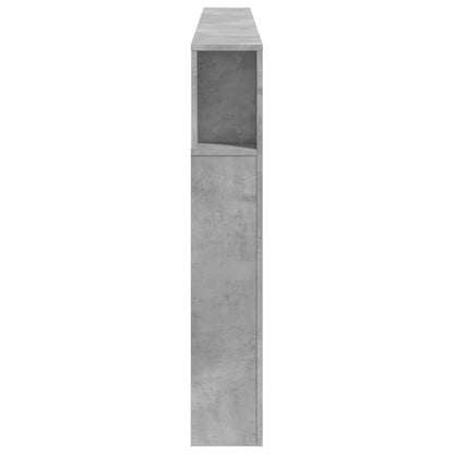 Testiera LED Grigio Cemento 220x18,5x103,5 cm Legno Multistrato - homemem39