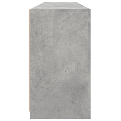 Credenza con Luci LED Grigio Cemento 162x37x67 cm - homemem39