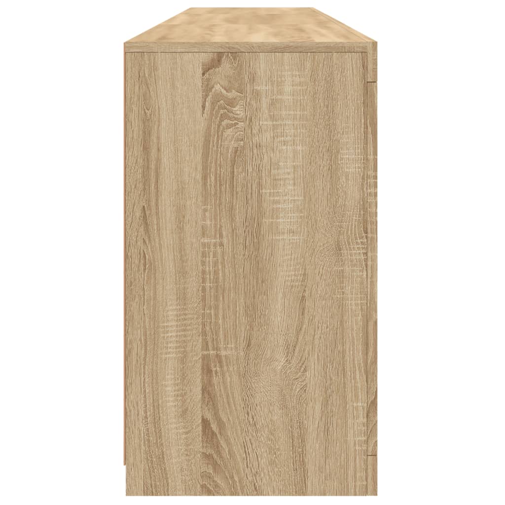 Credenza con Luci LED Rovere Sonoma 181,5x37x67 cm - homemem39