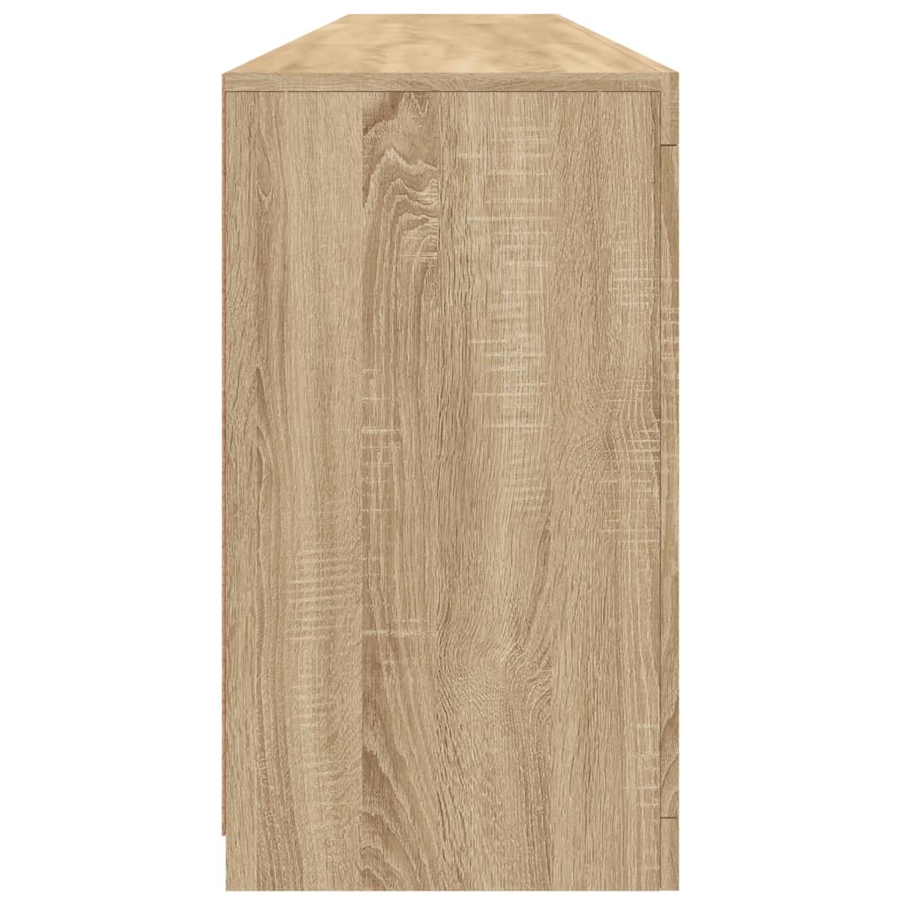 Credenza con Luci LED Rovere Sonoma 202x37x67 cm - homemem39