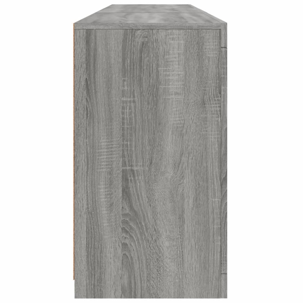 Credenza con Luci LED Grigio Sonoma 181,5x37x67 cm - homemem39