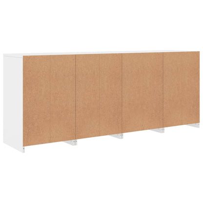 Credenza con Luci LED Bianca 164x37x67 cm - homemem39
