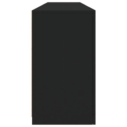 Credenza con Luci LED Nera 164x37x67 cm - homemem39