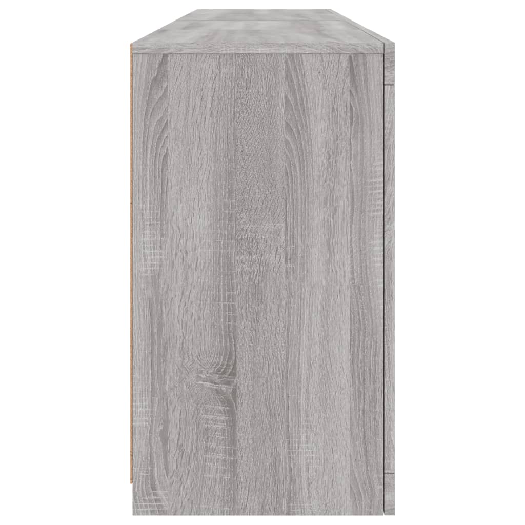 Credenza con Luci LED Grigio Sonoma 164x37x67 cm - homemem39