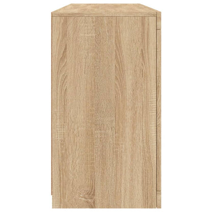 Credenza con Luci LED Rovere Sonoma 142,5x37x67 cm - homemem39