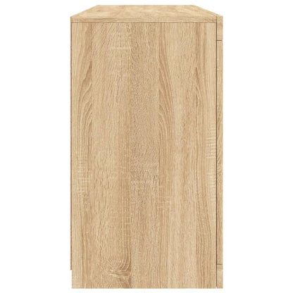 Credenza con Luci LED Rovere Sonoma 142,5x37x67 cm - homemem39