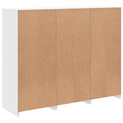 Credenze con Luci LED 3 pz Bianche in Legno Multistrato - homemem39