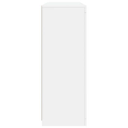 Credenze con Luci LED 3 pz Bianche in Legno Multistrato - homemem39