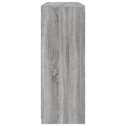 Credenze con Luci LED 3 pz Grigio Sonoma in Legno Multistrato - homemem39