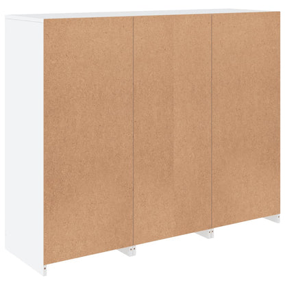 Credenze con Luci LED 3 pz Bianche in Legno Multistrato - homemem39