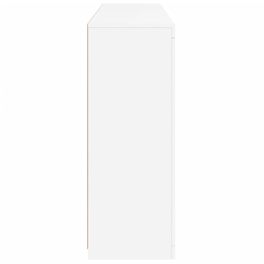 Credenze con Luci LED 3 pz Bianche in Legno Multistrato - homemem39