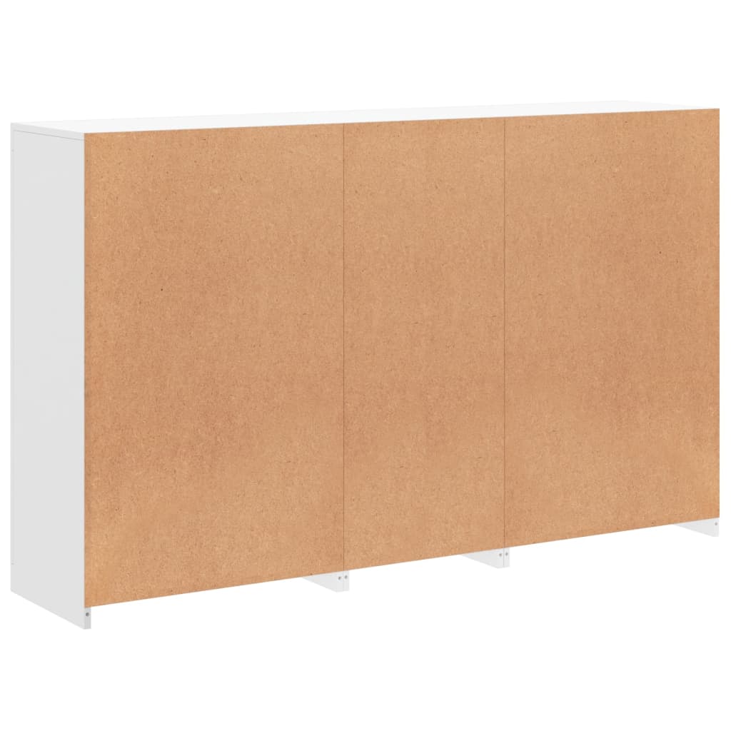 Credenza con Luci LED Bianca 162x37x100 cm - homemem39