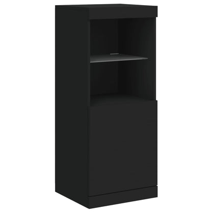 Credenza con Luci LED Nera 162x37x100 cm - homemem39