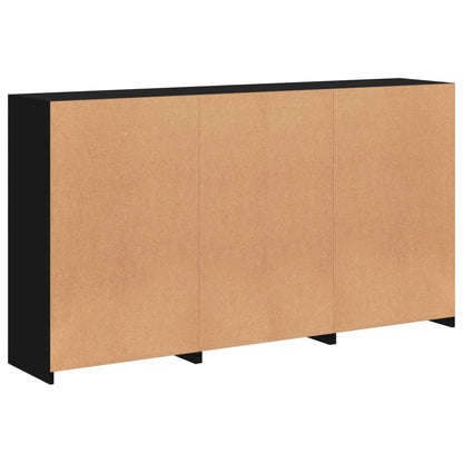 Credenza con Luci LED Nera 181,5x37x100 cm - homemem39