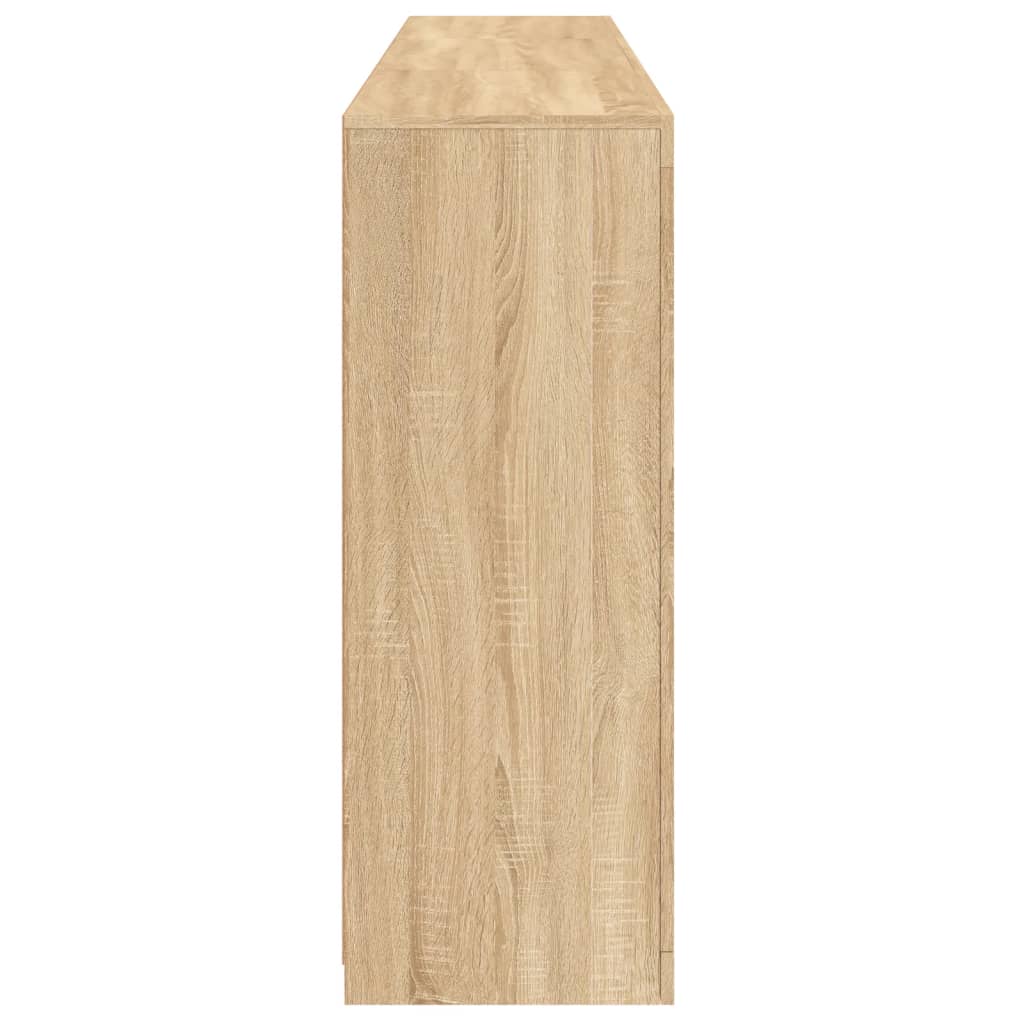 Credenza con Luci LED Rovere Sonoma 181,5x37x100 cm - homemem39