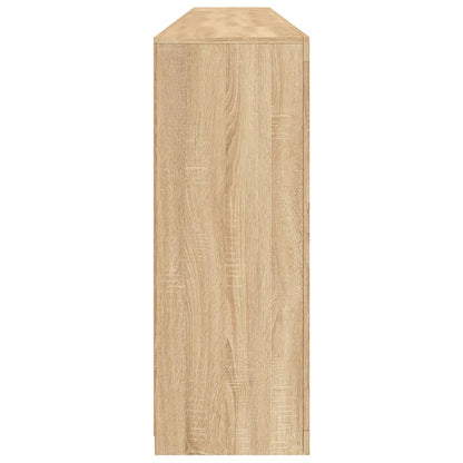 Credenza con Luci LED Rovere Sonoma 162x37x100 cm - homemem39