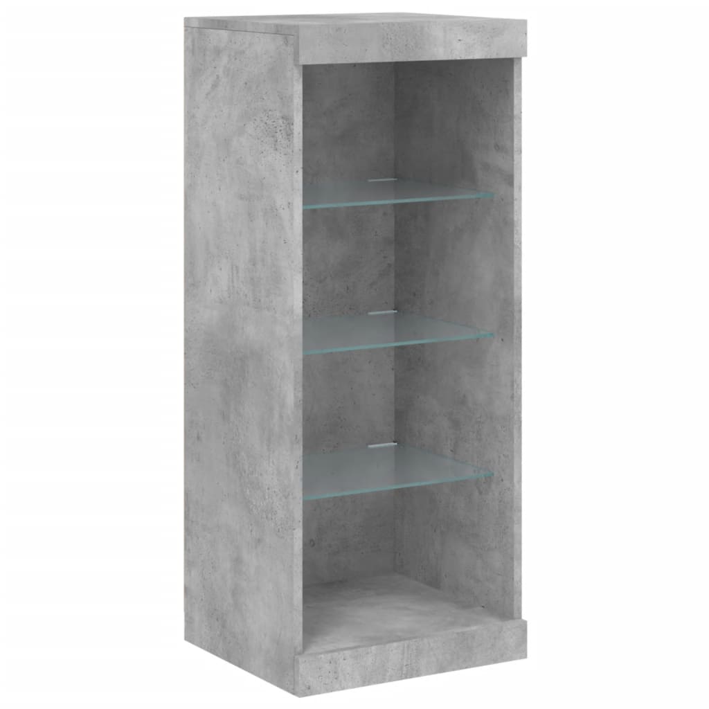 Credenza con Luci LED Grigio Cemento 162x37x100 cm - homemem39