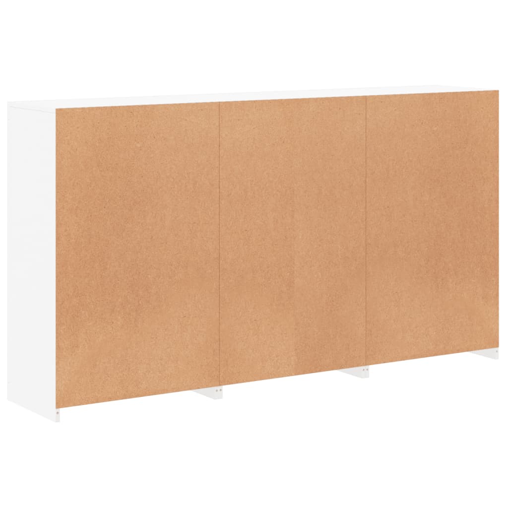 Credenza con Luci LED Bianca 181,5x37x100 cm - homemem39