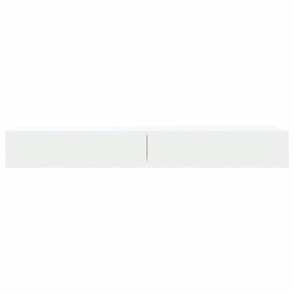 Mobili Porta TV con Luci LED 2pz Bianchi 60x35x15,5 cm - homemem39