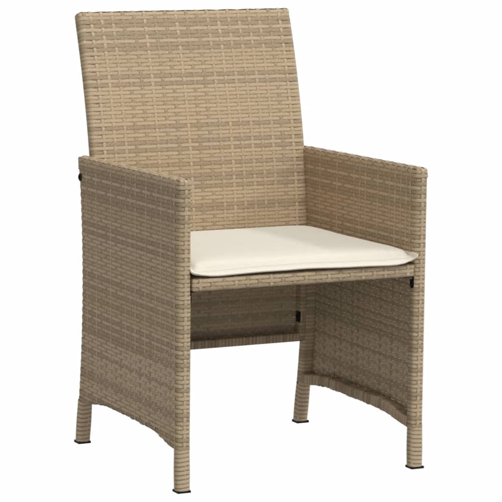 Set da Bistrò 3 pz con Cuscini Beige in Polyrattan - homemem39