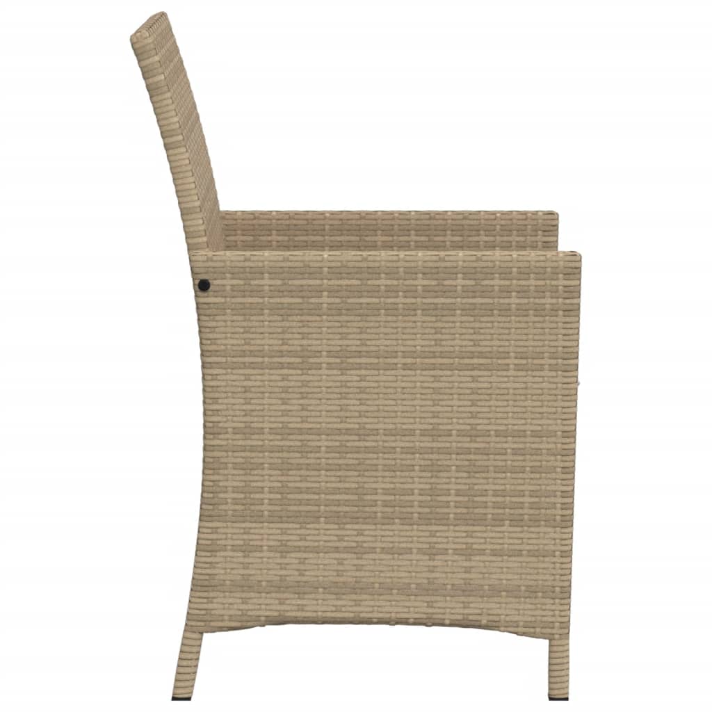Set da Bistrò 3 pz con Cuscini Beige Misto in Polyrattan - homemem39