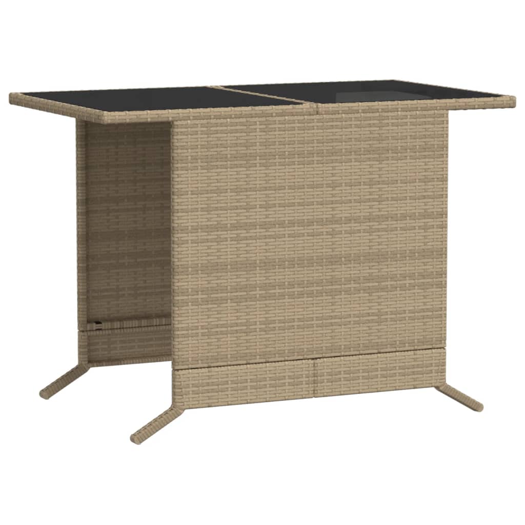 Set da Bistrò 3 pz con Cuscini Beige Misto in Polyrattan - homemem39