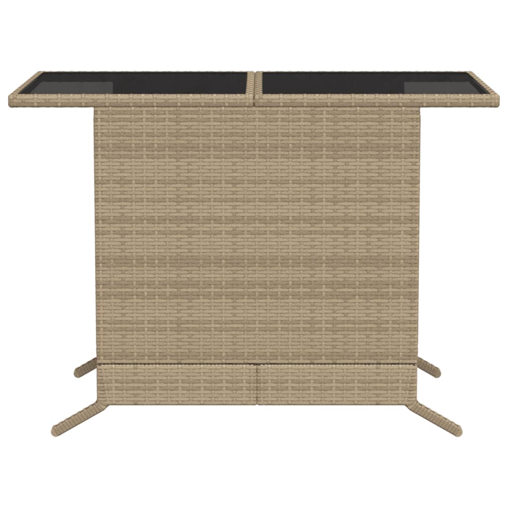 Set da Bistrò 3 pz con Cuscini Beige Misto in Polyrattan - homemem39