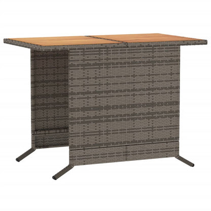 Set da Bistrò 3 pz con Cuscini Grigio in Polyrattan | homemem39