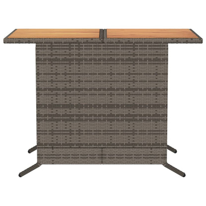 Set da Bistrò 3 pz con Cuscini Grigio in Polyrattan | homemem39