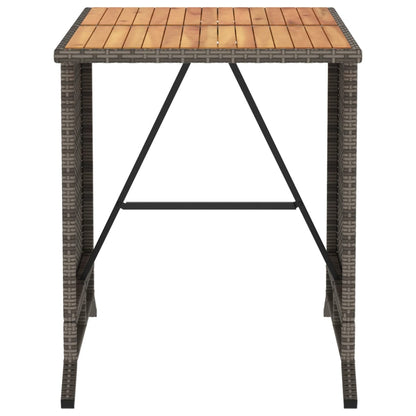 Set da Bistrò 3 pz con Cuscini Grigio in Polyrattan | homemem39