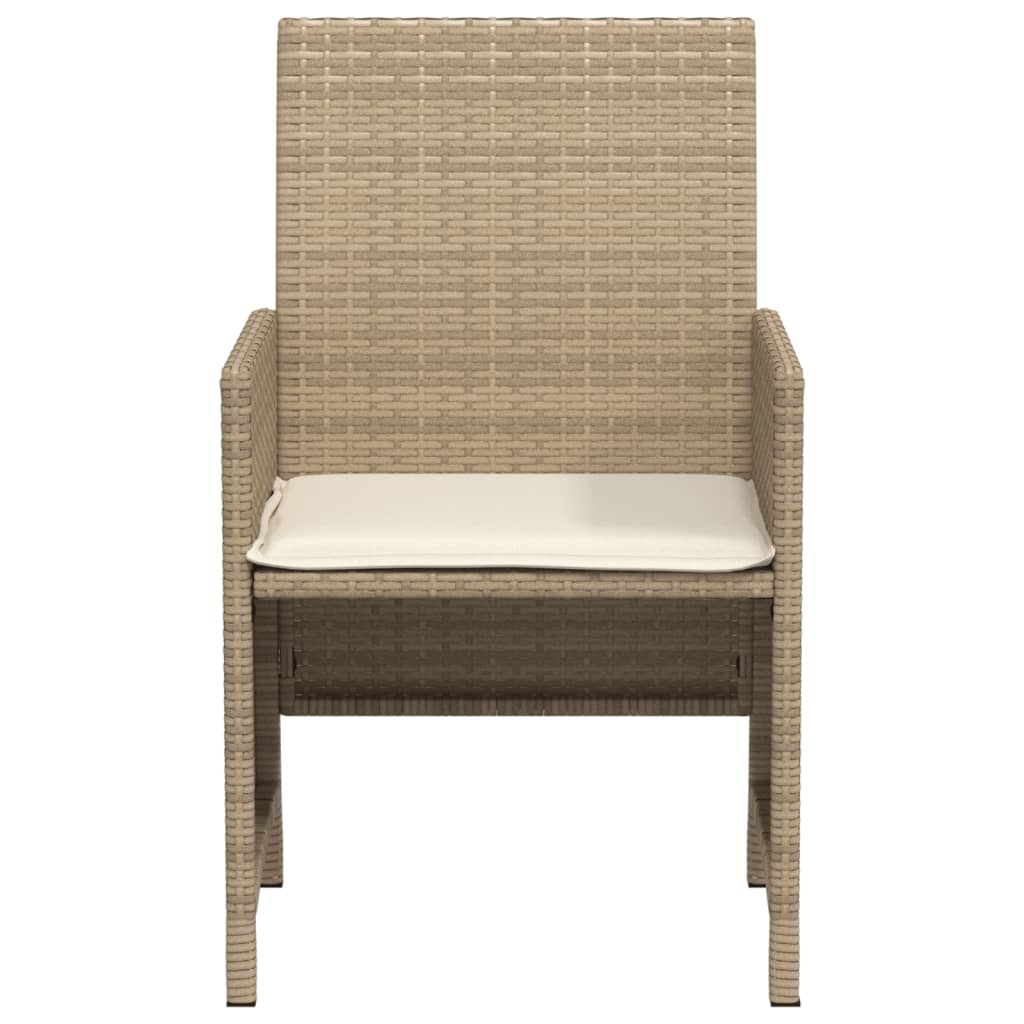 Set da Bistrò 3 pz con Cuscini Beige in Polyrattan | homemem39