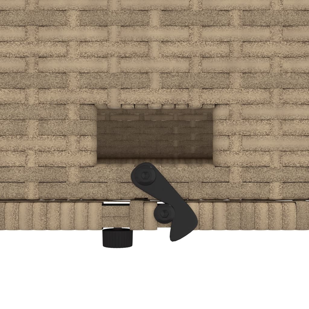 Divano da Giardino con Cuscini a 2 Posti Beige in Polyrattan | homemem39