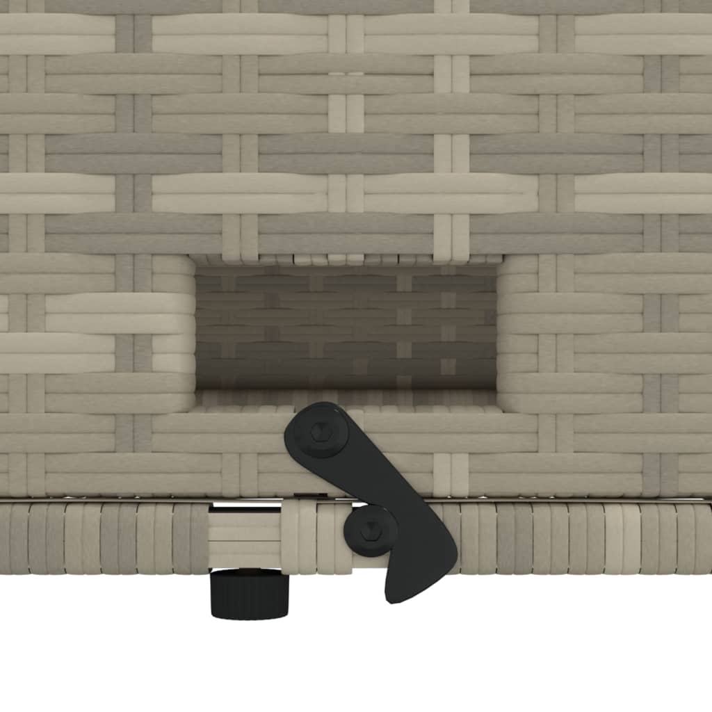 Divano da Giardino con Cuscini 2 Posti Grigio Chiaro Polyrattan | homemem39