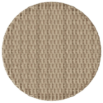Set da Bistrò 3 pz con Cuscini Beige in Polyrattan
