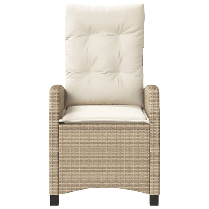 Set da Bistrò 3 pz con Cuscini Beige in Polyrattan