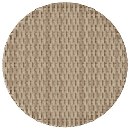 Set da Bistrò 3 pz con Cuscini Beige in Polyrattan
