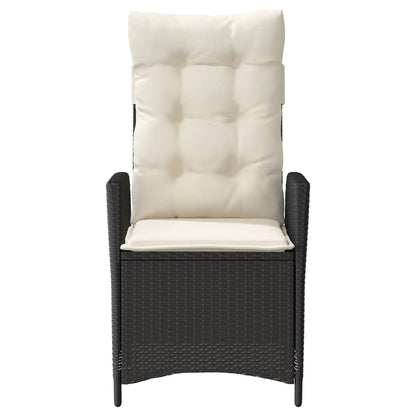 Set da Bistrò 3 pz con Cuscini Nero in Polyrattan | homemem39