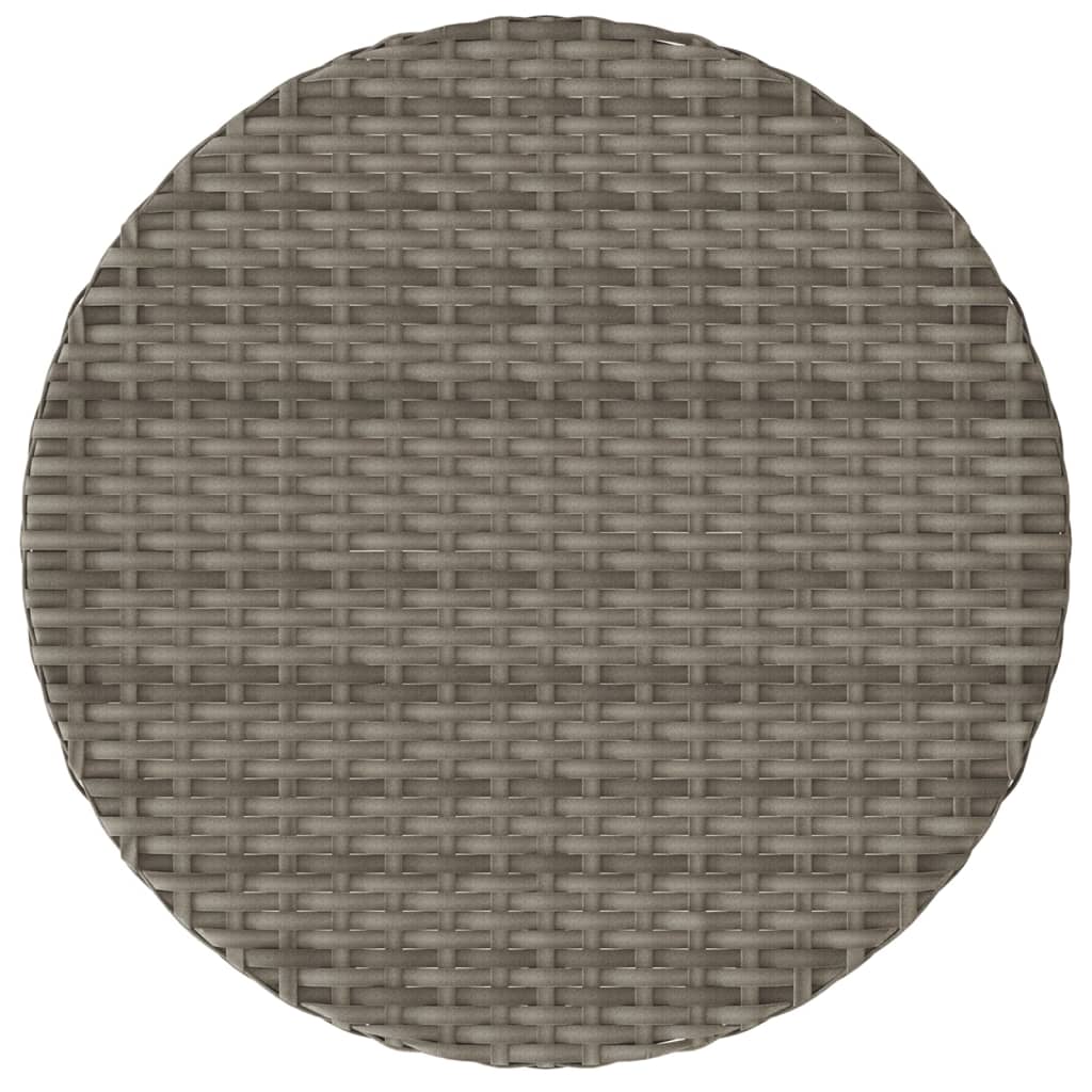 Set da Bistrò 3 pz con Cuscini Grigio in Polyrattan | homemem39