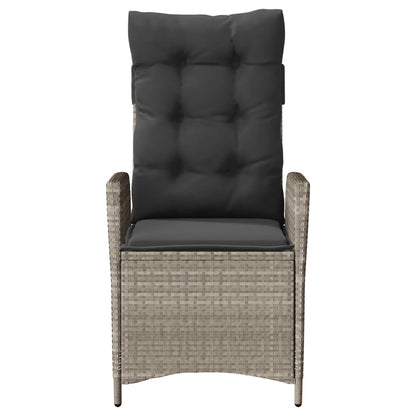 Set da Bistrò 3 pz con Cuscini Grigio Chiaro in Polyrattan | homemem39
