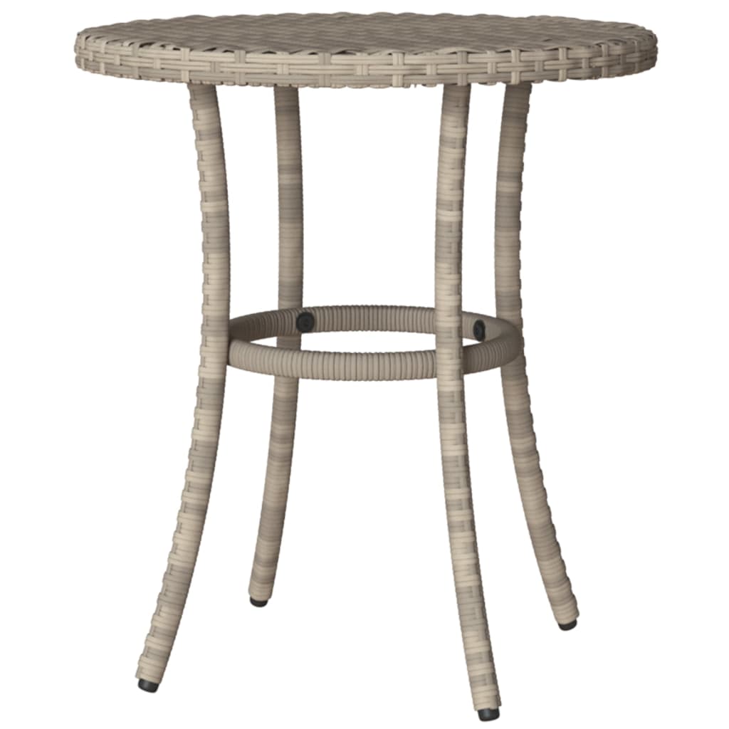 Set da Bistrò 3 pz con Cuscini Grigio Chiaro in Polyrattan | homemem39
